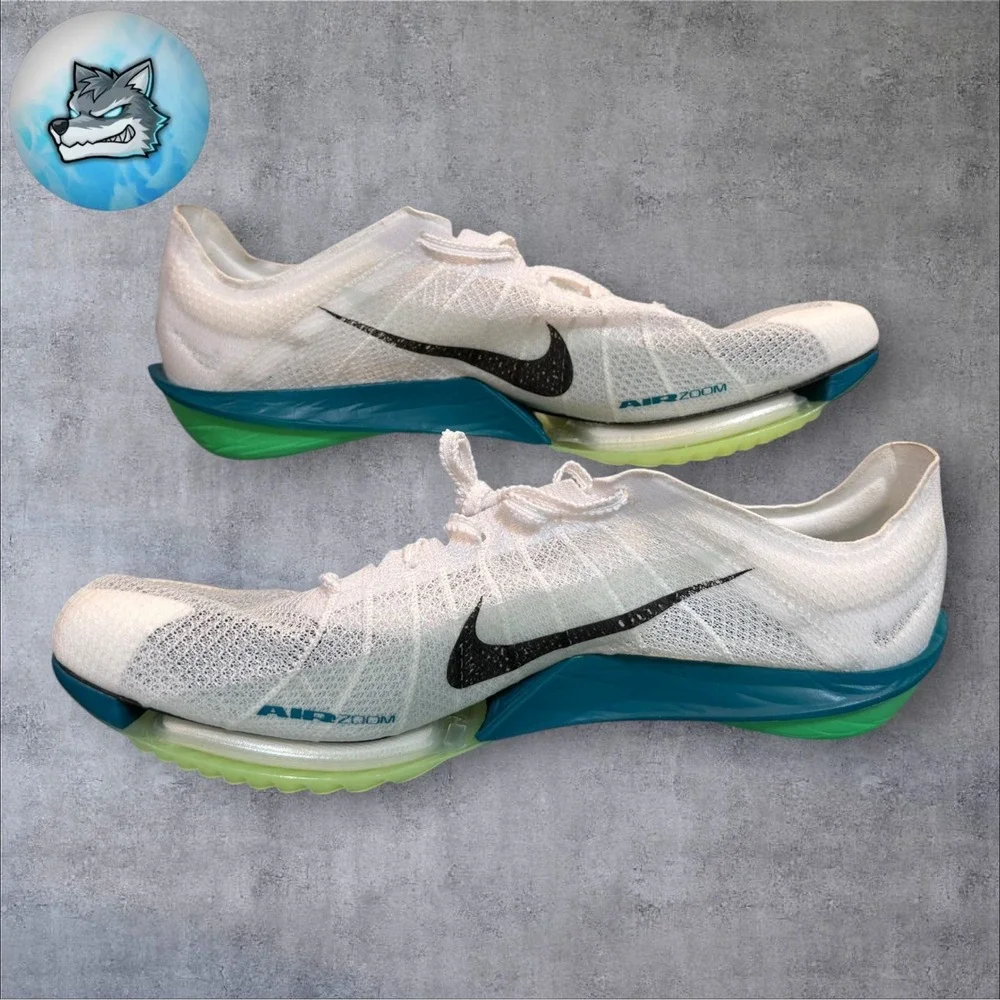 Nike Air Zoom Victory 2 Track Spikes White Electric Algae Men Size 14 FD8411-100